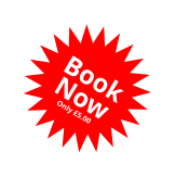 Book Now Only £5.00